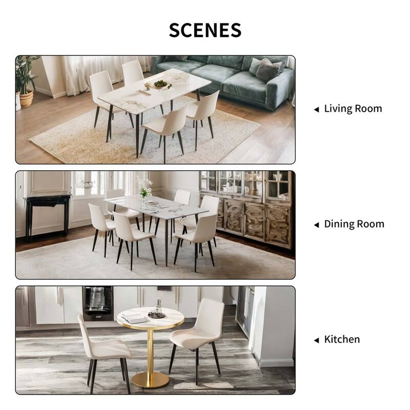 Dining Chairs 4PCS,Kitchen & Dining Room Chairs,Sturdy Metal Legs