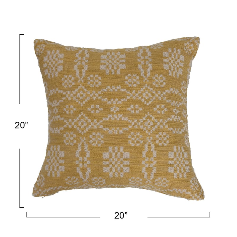 Woven Cotton Jacquard Pillow