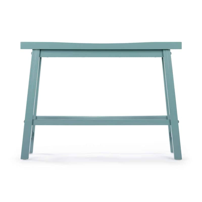Sonoma Wood Saddle Dining Bench