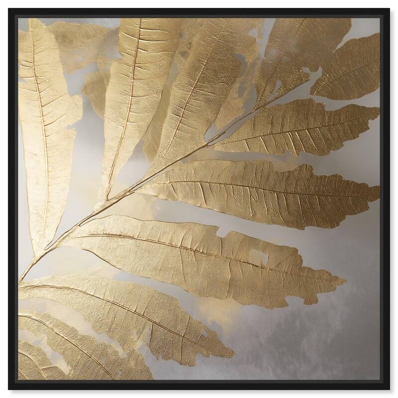 Golden Canopy (I) Canvas by Art Remedy - Black - 12" x 12"
