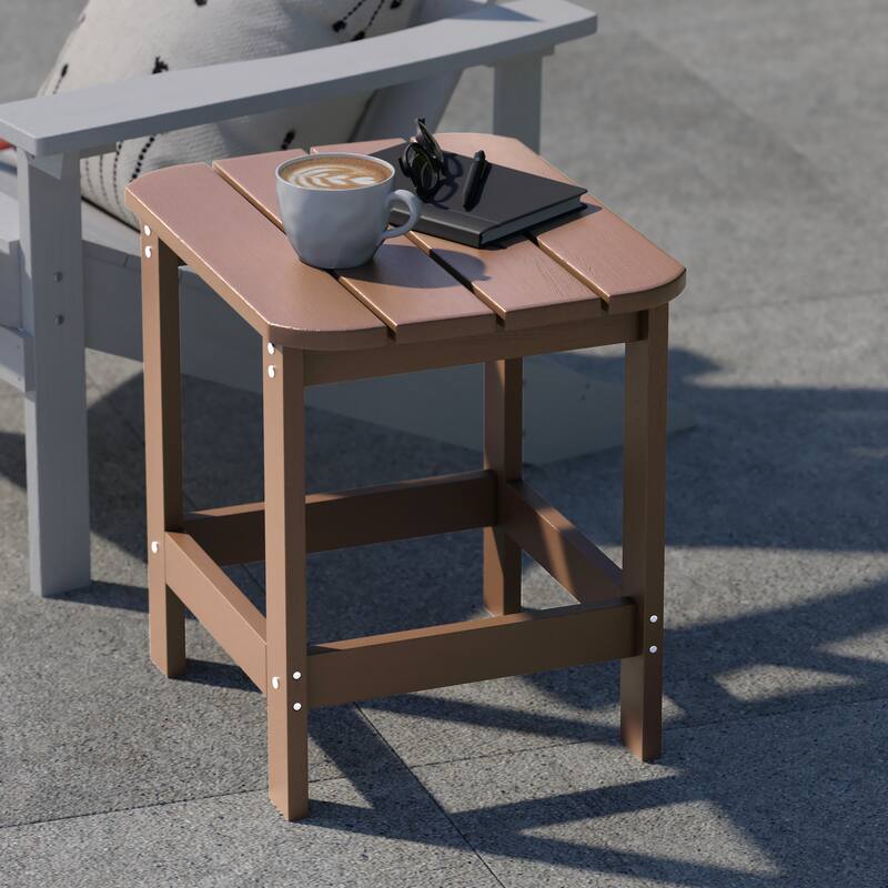 All-Weather Poly Resin Adirondack Side Table - Patio Table