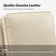 preview thumbnail 65 of 67, HULALA HOME Cigar Mid-century Modern Genuine Leather Recliner with Solid Wood Legs and Nailhead Trim