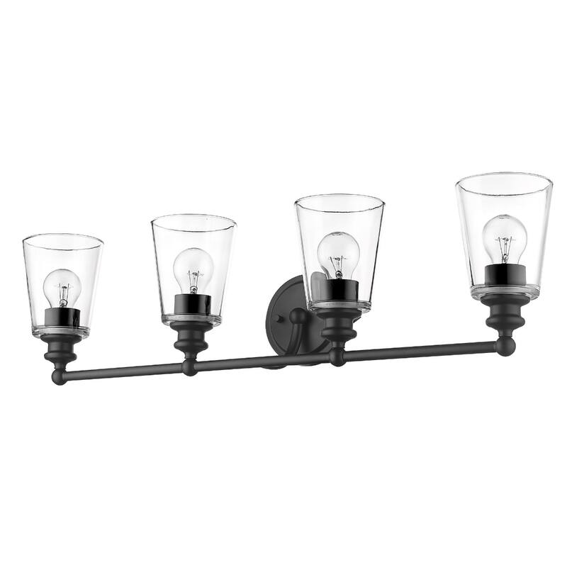 Modern Clear Glass Shade Wall Sconce with Swing Arm for Home Lighting