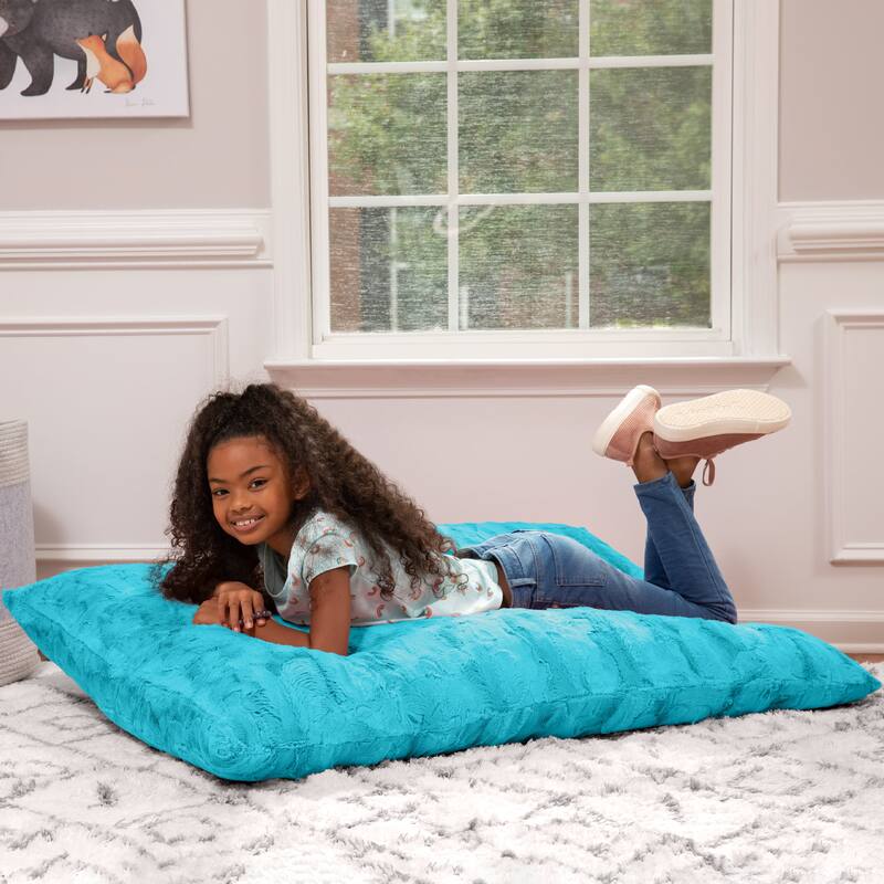 Jaxx Saxx 3.5 Foot Giant Decor Floor Pillow For Kids, Faux-Fur