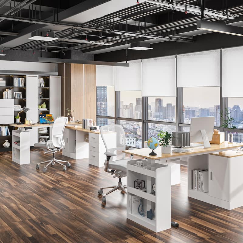 Sit-to-Stand Desk Spacious and Sturdy with Adjustable Height Feature