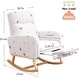 preview thumbnail 15 of 126, HOMYKA Rocking Chair for Nursery with Footrest