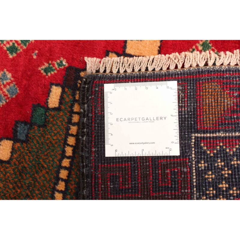 ECARPETGALLERY Hand-knotted Teimani Red Wool Rug - 2'5 x 4'10