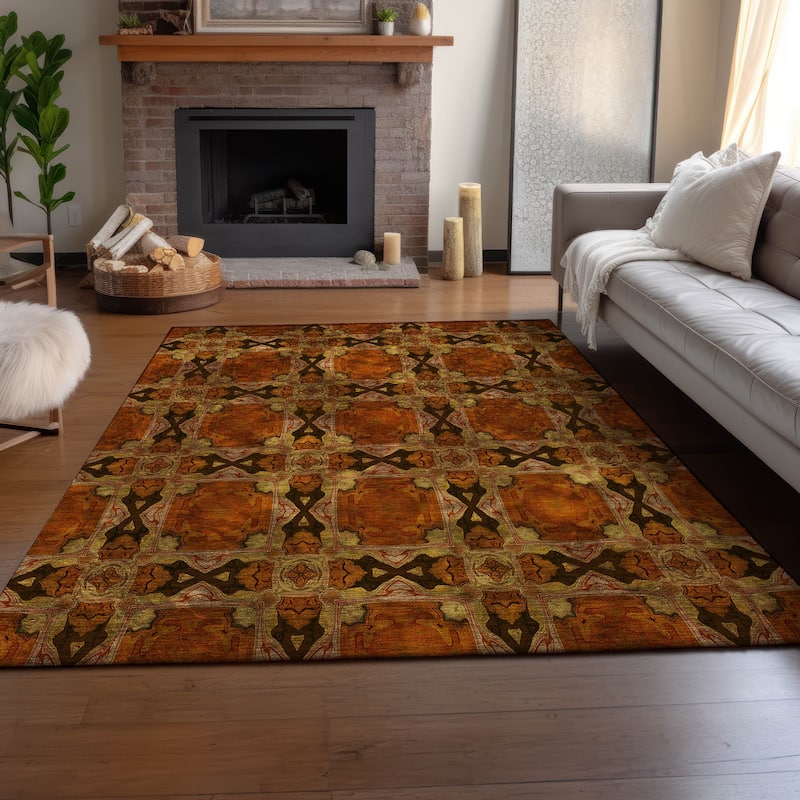Premium Washable Super Soft Boho Medallions Mayfield Rug