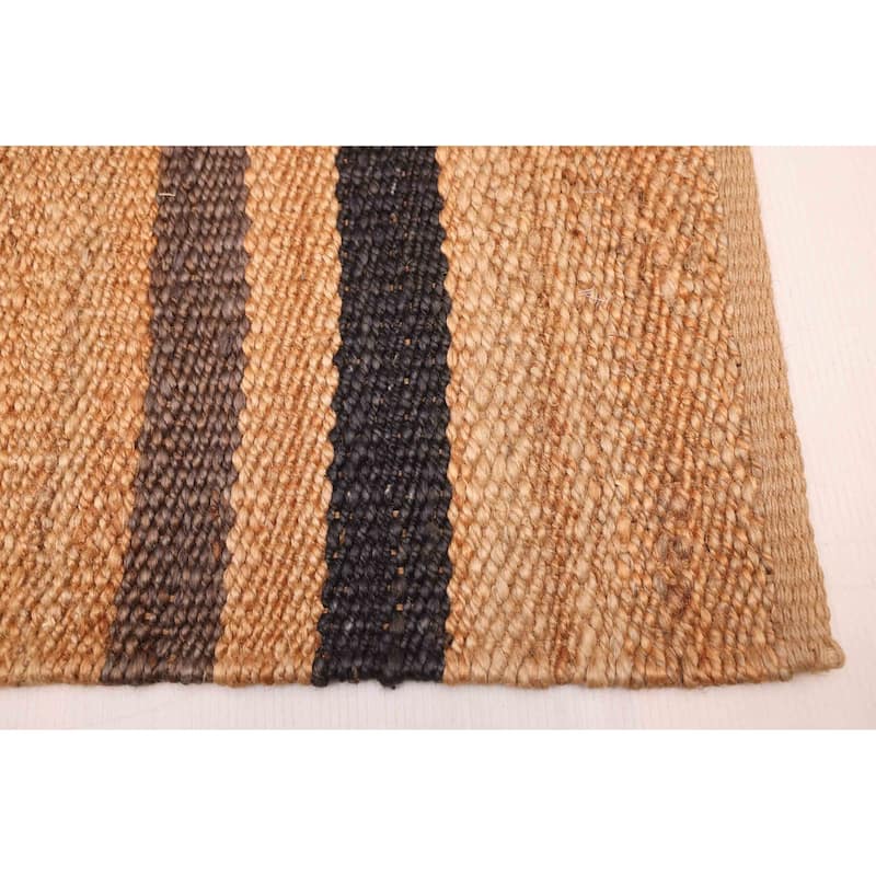 ECARPETGALLERY Flat-Weave Palas Denizli Tan Jute Rug - 5'5 x 7'9