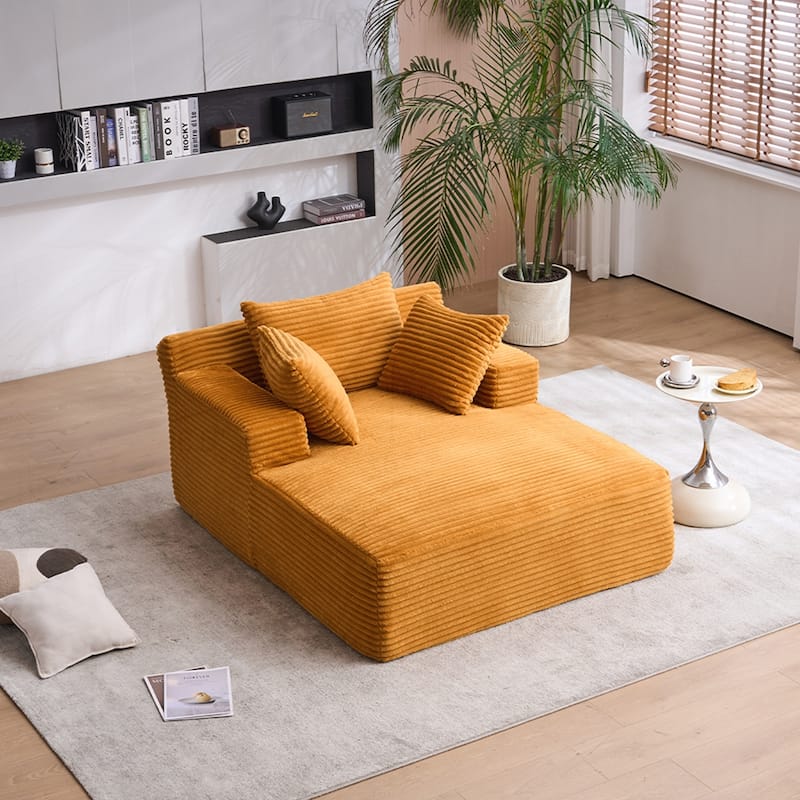 Versatile Oversized Chaise Longue Chair for Relaxing and Sleeping