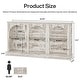 preview thumbnail 34 of 43, 63-Inch Farmhouse Console Table with 3 Tier Storage