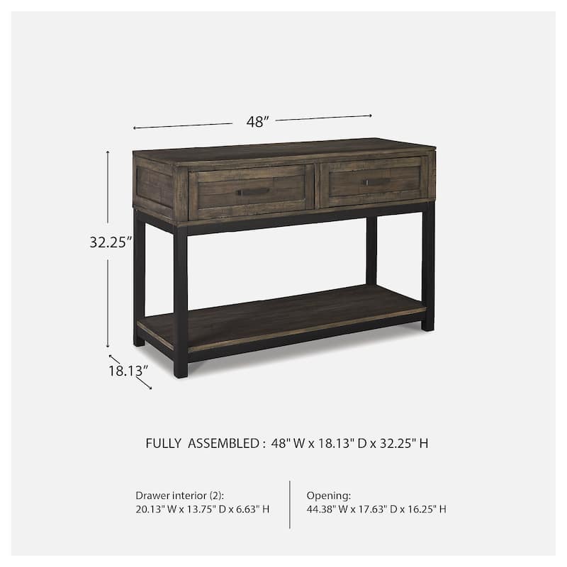 Signature Design by Ashley Denisenko Casual Sofa Table Grayish Brown