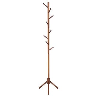 Wooden Tree Coat Rack Stand Adjustable Sizes Free Standing Coat Rack ...