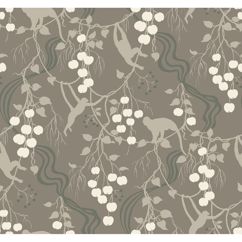 A-Street Prints Linden Stone Jungle Canopy Wallpaper