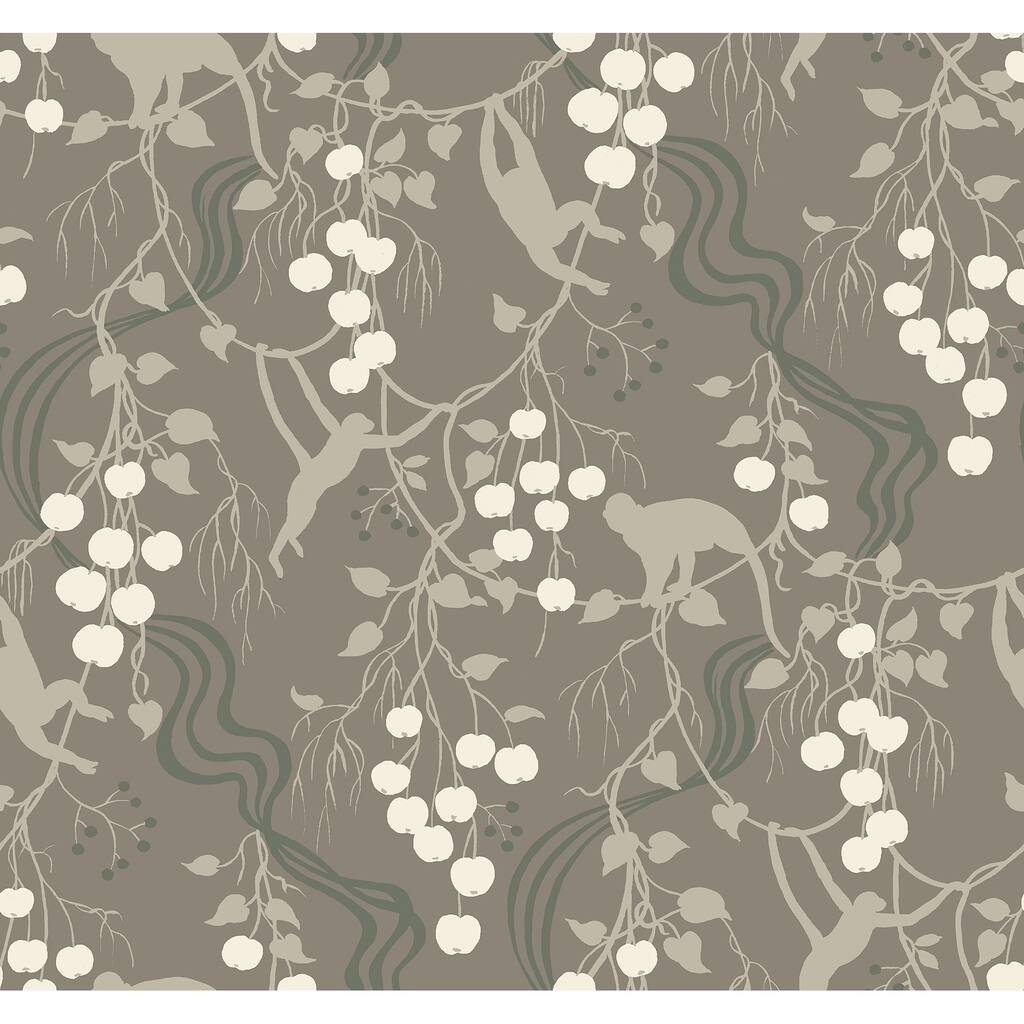 A-Street Prints Linden Stone Jungle Canopy Wallpaper