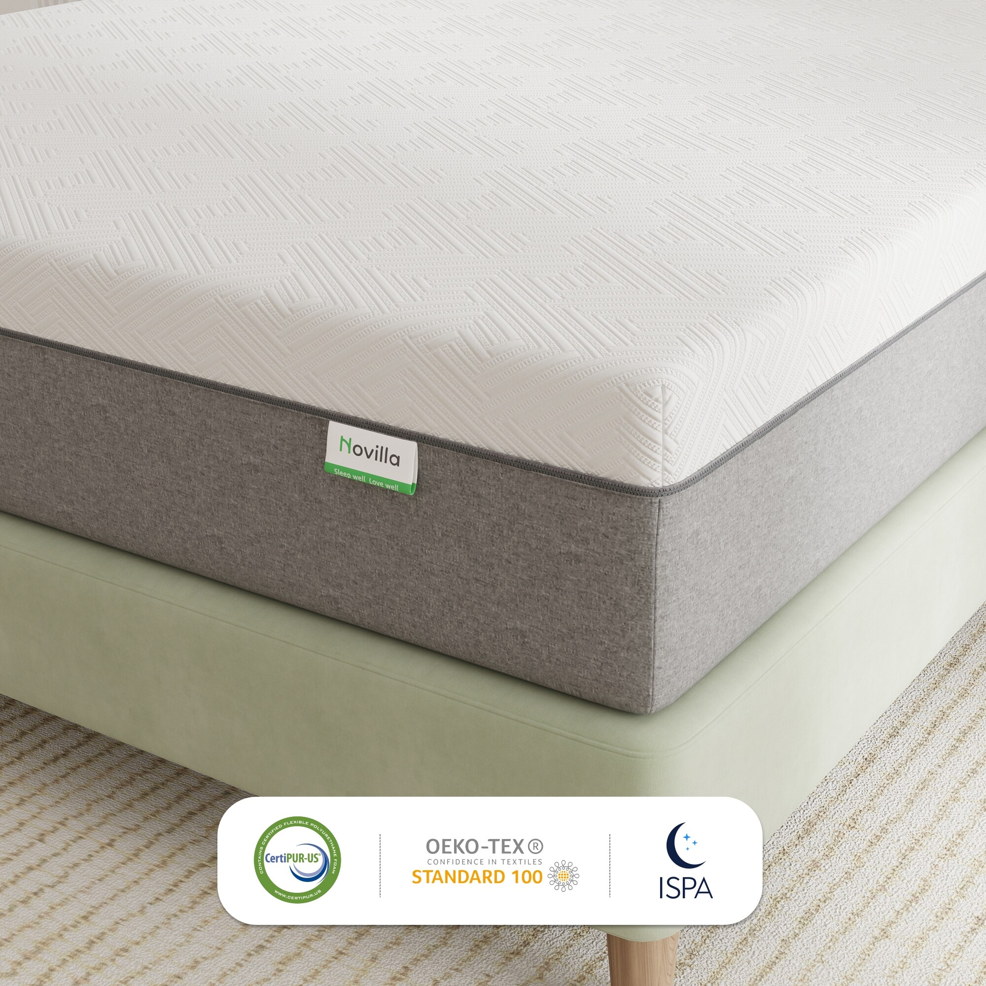 Novilla 10-inch Medium Firm Gel Memory Foam Mattress In a Box
