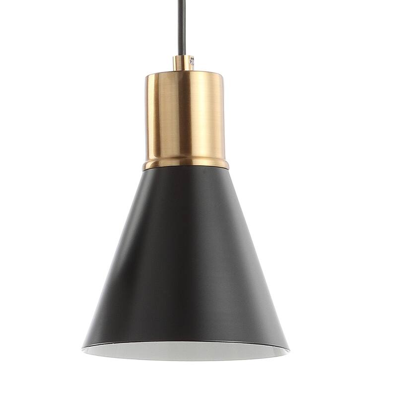 Eldora 15" 3-Light Metal Cluster LED Pendant, Black/Brass Gold by JONATHAN Y