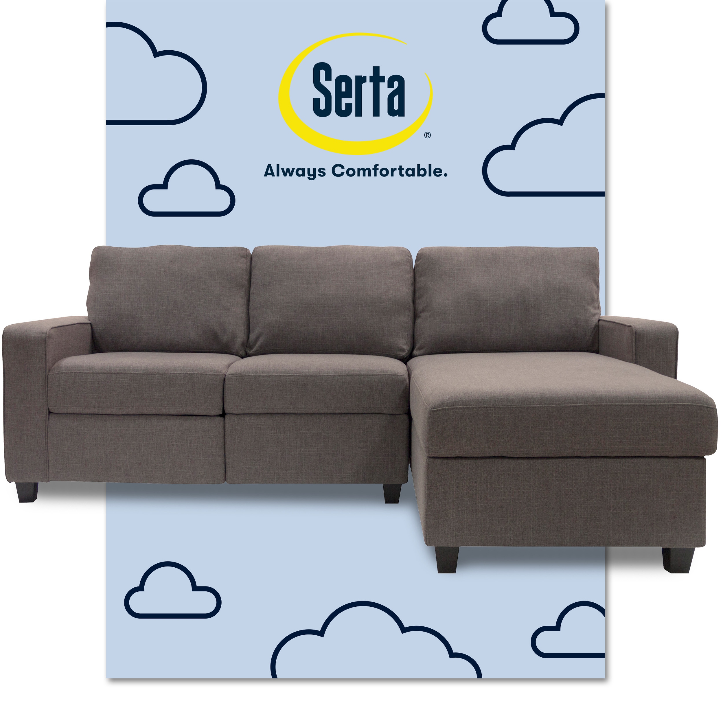 Serta copenhagen outlet reclining sectional