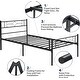 preview thumbnail 23 of 38, VECELO 14 Inch Twin Size Metal Platform Bed Frame,Kids Bed Set of 2, Bed Frame Set of 2