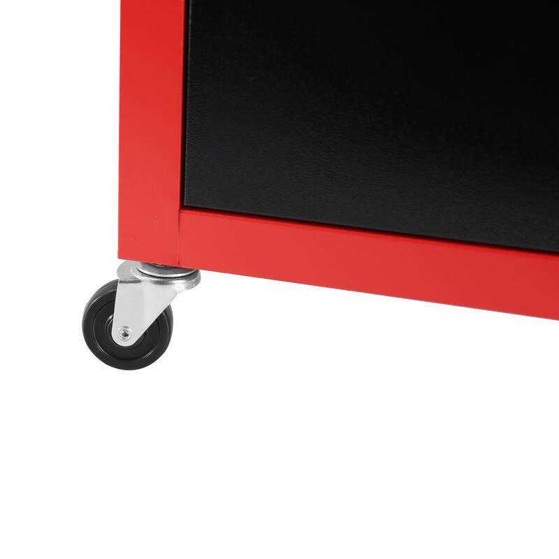 3-Drawer Rolling Tool Chest with Wheels, Tool Chest with Large Storage Cabinet and Adjustable Shelf, Locking System Tool Chest