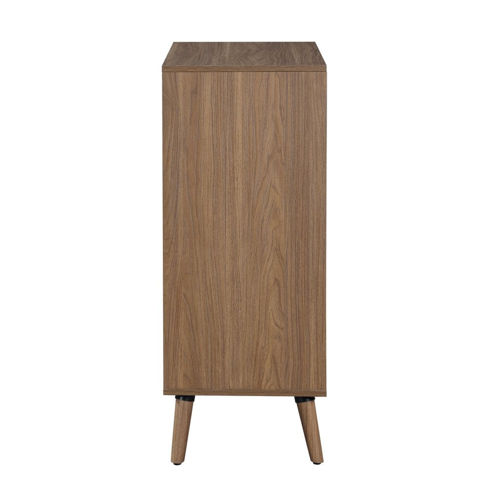 Modern 4 Drawer Dresser, Bedroom, Brown Walnut - none - Bed Bath & Beyond -  38000101