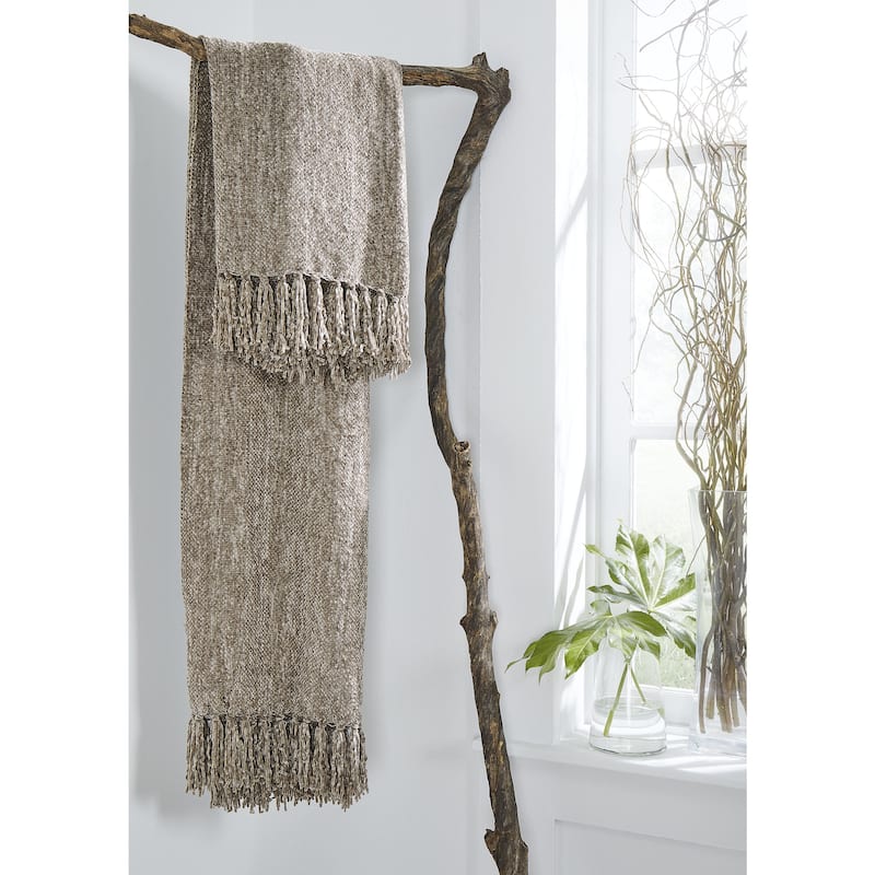 Signature Design by Ashley Tamish Throw (Set of 3) - Beige - 50" W x 60" D x 0.39" H