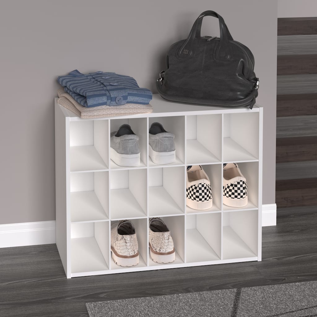 ClosetMaid Stackable Storage 15-Shoe Cube Organizer