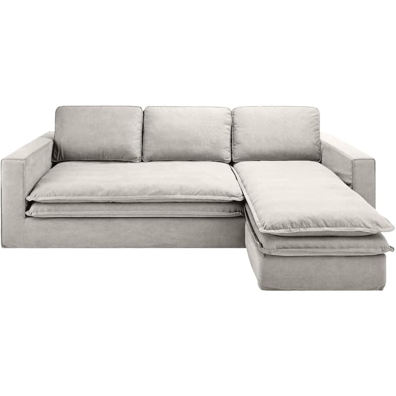 Cristopher Transitional Sofa - Ivory
