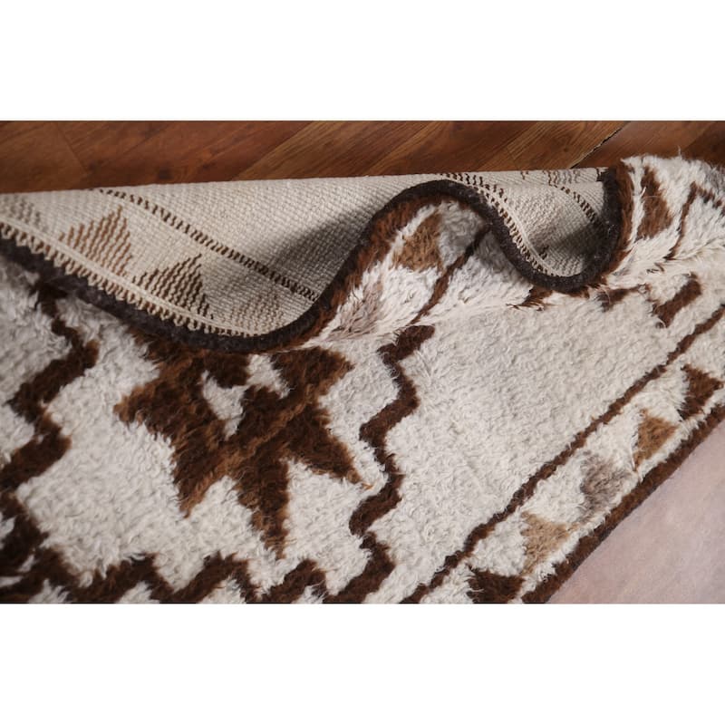 Tribal Anatolian Turkish Runner Rug Hallway Handmade Wool Carpet - 2'11"x 11'3"