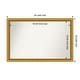 preview thumbnail 21 of 143, Townhouse Gold Framed Non-Beveled Custom Wall Mirror, Bathroom Vanity Mirror Outer Size: 43.75 x 28.75