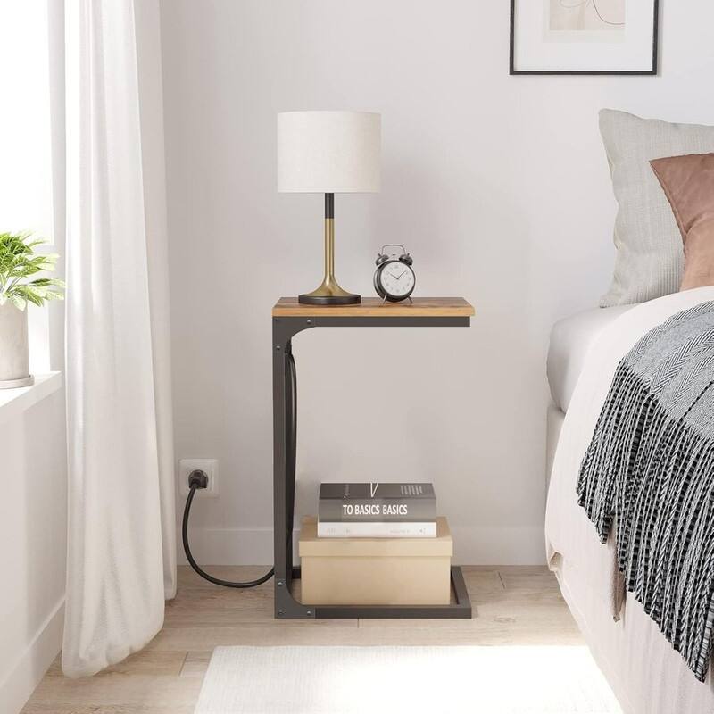 C Shaped End Table