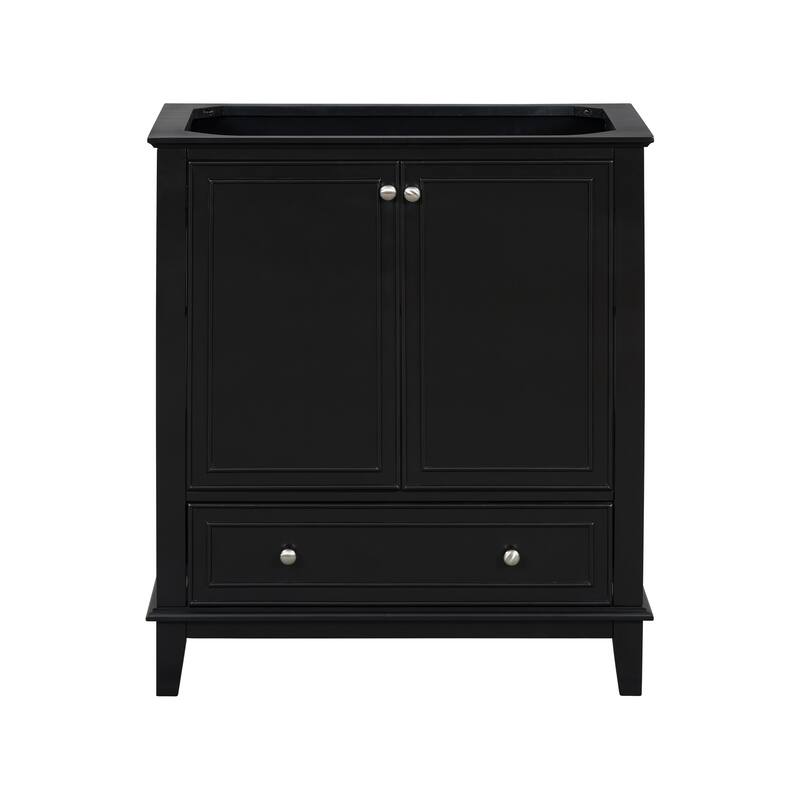 30" Bathroom Vanity without Sink, Base Only,Multi-functional Bathroom Cabinet with Doors and Drawer,Solid Frame and MDF Board