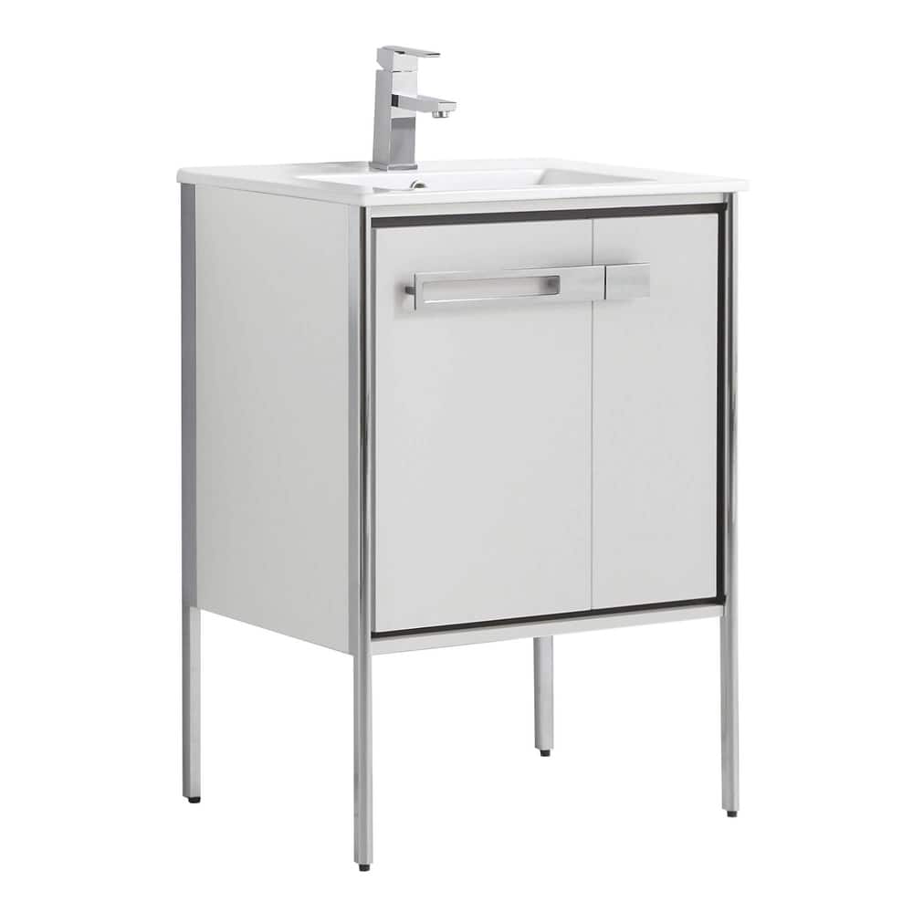 Fine Fixtures Oakville Bathroom Vanity with White Ceramic Sink