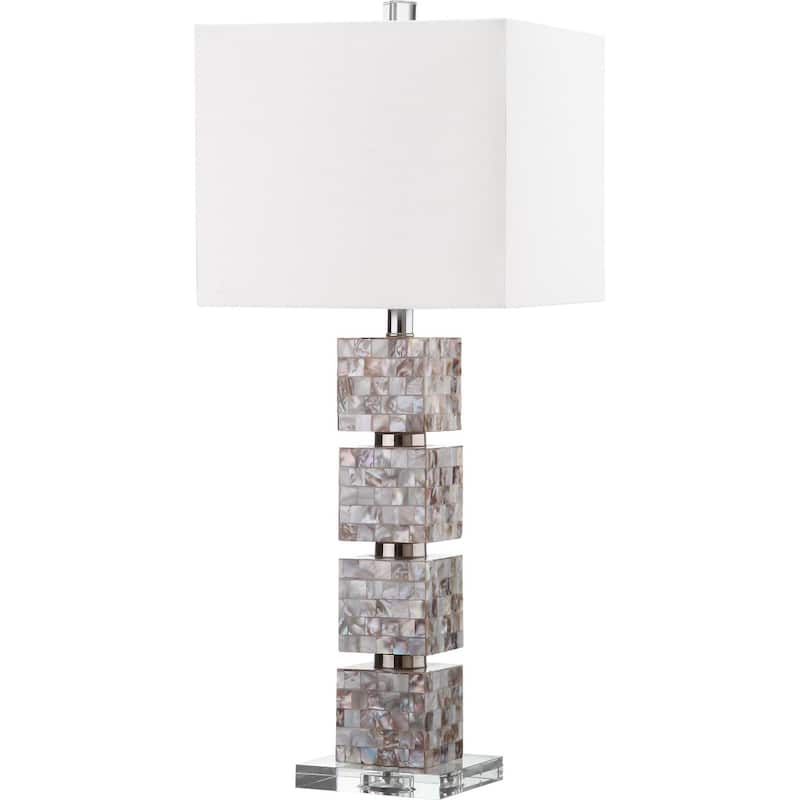 SAFAVIEH Lighting 31-inch Rafferty Cream Table Lamp (Set of 2) - 13"x13"x29"