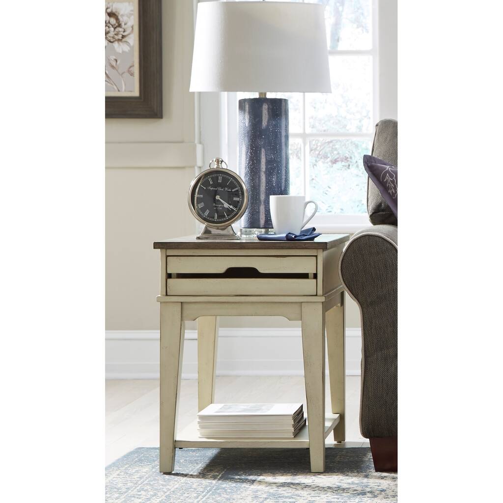 Wood Rectangular End Table