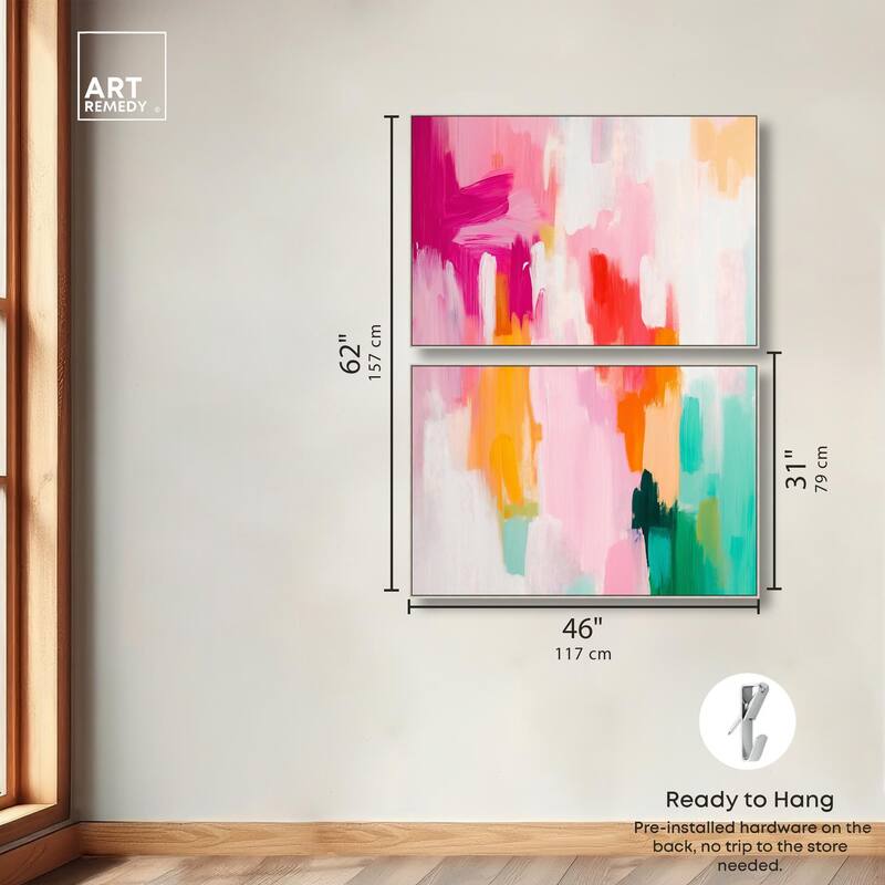 Playful Palette I Canvas Set of 2 by Art Remedy