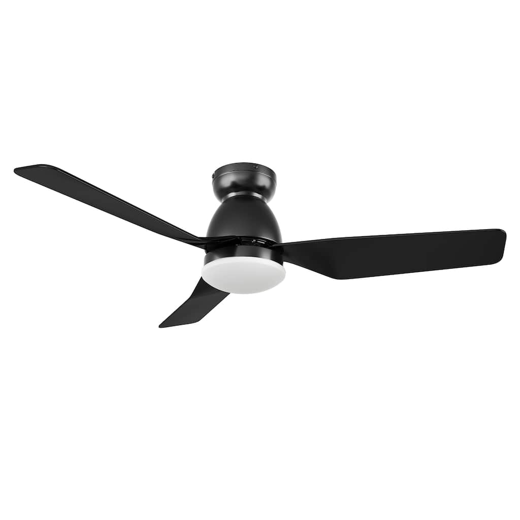Nantes 44-inch Indoor Smart Ceiling Fan, Dimmable LED Light Kit and Remote, Works with Alexa/Google Home/Siri - N/A