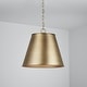 preview thumbnail 3 of 3, Welker 1-light Aged Brass Hanging Pendant