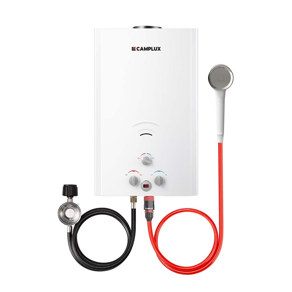 CAMPLUX 5.28 GPM Propane Gas Water Heater with Digital Display