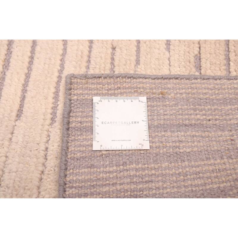 ECARPETGALLERY Hand-knotted Tangier Beige Wool Rug - 5'5 x 7'7
