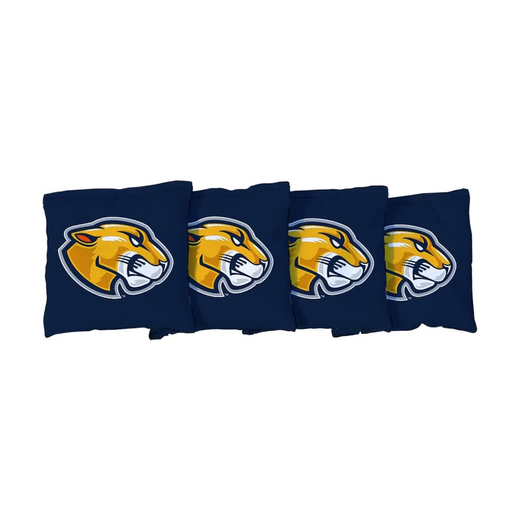 Massachusetts College of Liberal Arts Trailblazers Navy Cornhole Bags