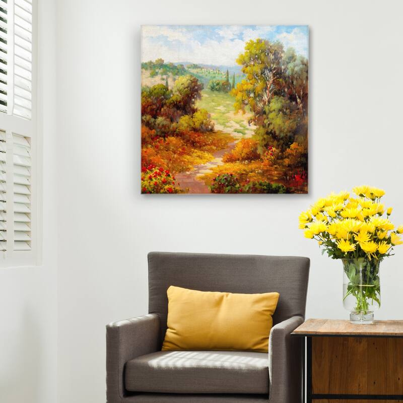 Autumn Path by Marino Canvas Art Print