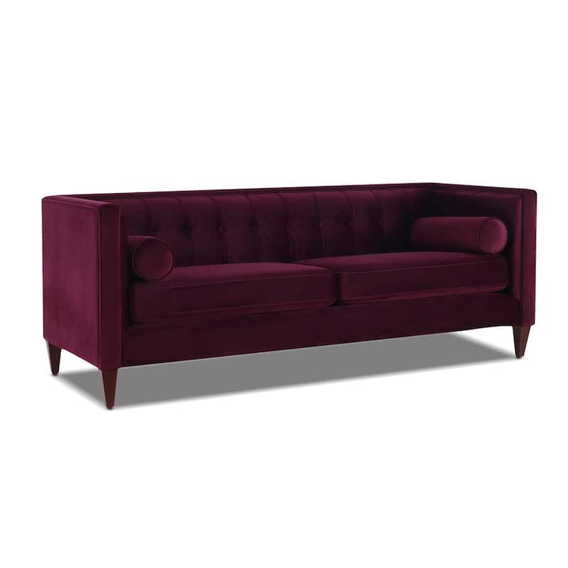 Jack 84" Modern Upholstered Tufted Tuxedo Sofa