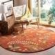 preview thumbnail 8 of 66, SAFAVIEH Handmade Blossom Delina Modern Floral Wool Rug 6' Round - Rust/Multi - Round