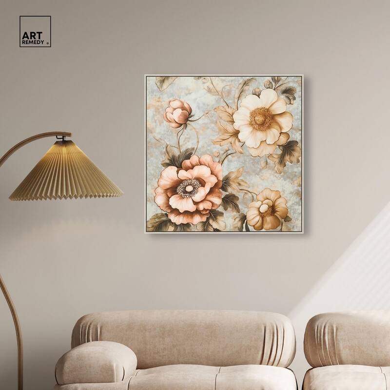 Retro Rose I Canvas by Art Remedy