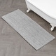 preview thumbnail 98 of 100, Laura Ashley Astor Chenille Bath Mat with TPR Backing 24 x 60 - Light Grey