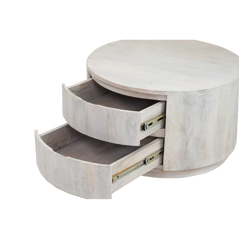 Carolina Living Christa 2-Drawer 30" Round Coffee Table
