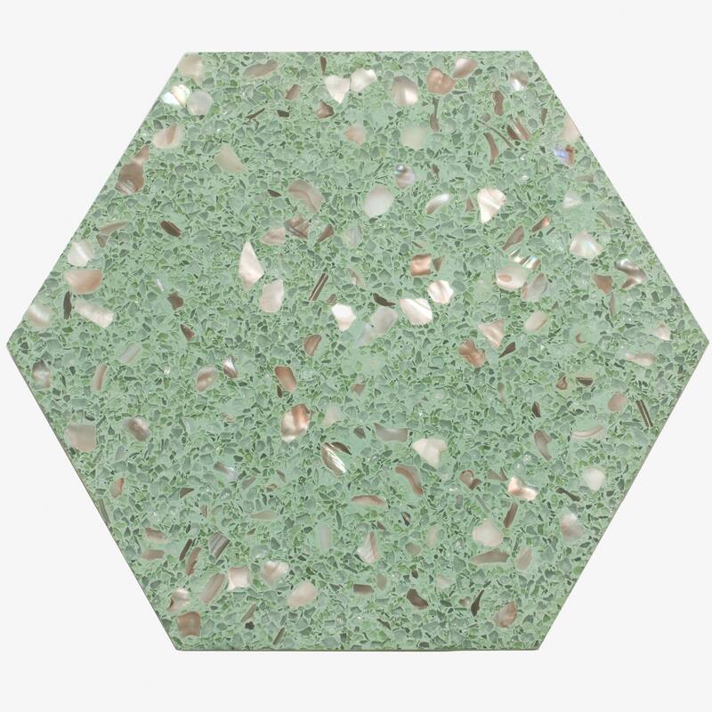 Terraforma 24x24 in. White Honed Terrazzo Large Wall and Floor Tile (7.75 sq ft/case, 2-Pack)