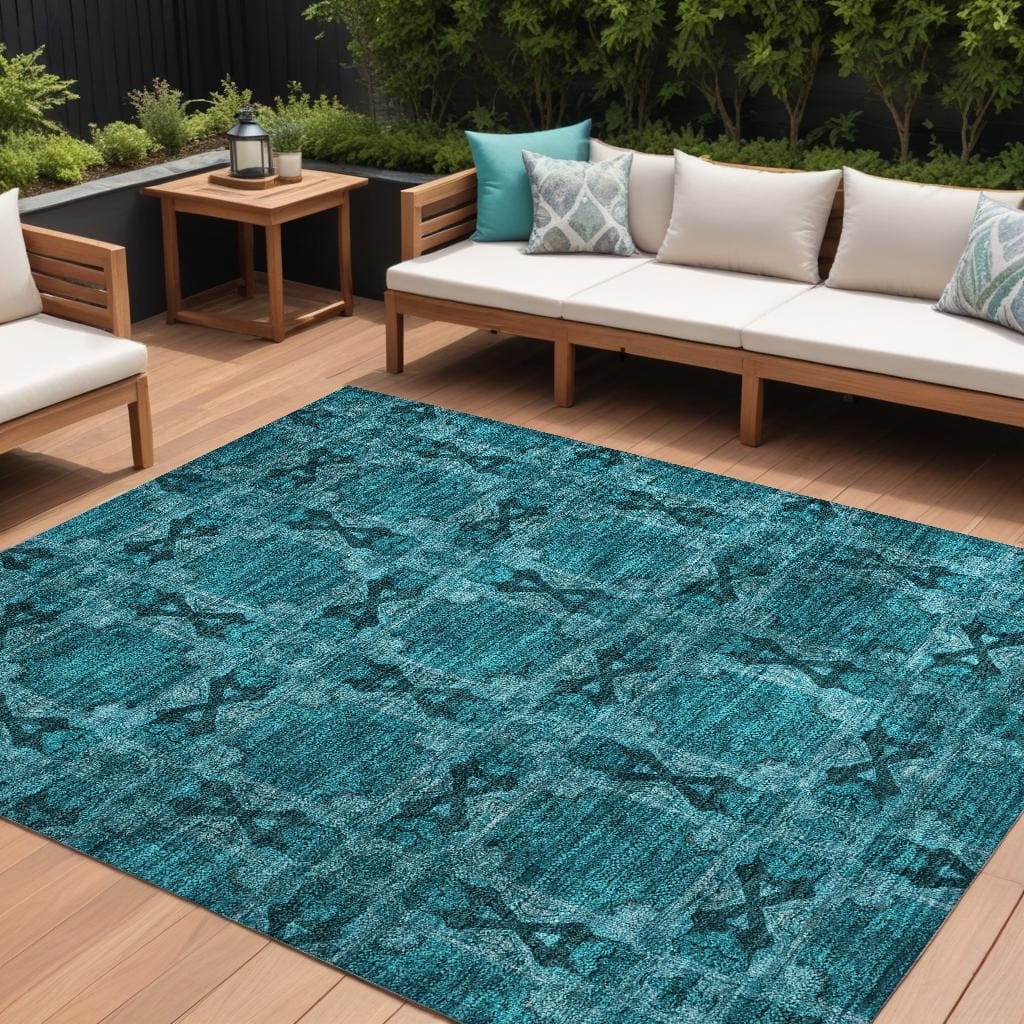 Rara Lush Floral Weather Resistant Versatile Elegance Outdoor Rug