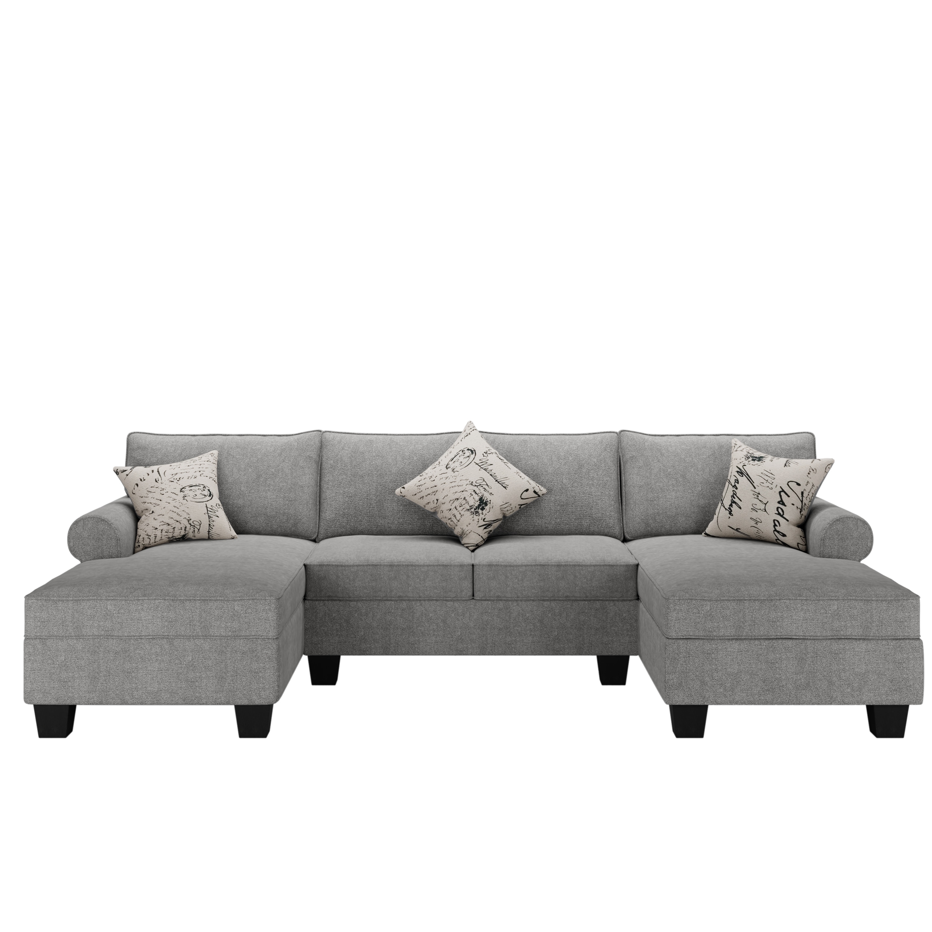 Lynwood chenille sectional with moveable chaise shop